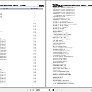 Ag-Chem 1074C Chassis Parts Catalog 506708D1