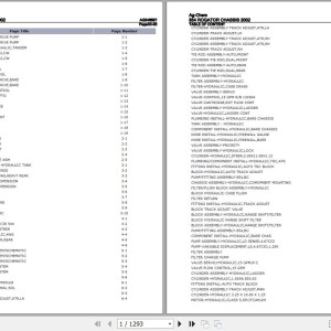 Ag-Chem 854 Chassis Parts Catalog AG546597
