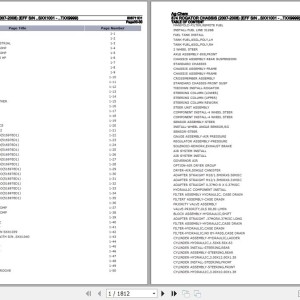 Ag-Chem 874 Chassis Parts Catalog 506711D1