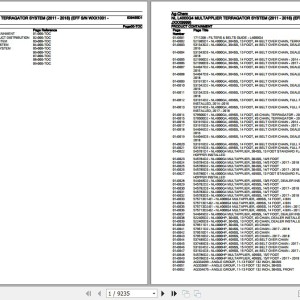 Ag-Chem NL L4000G4 Terragator System Parts Catalog 539455D1