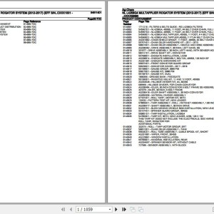 Ag-Chem NL L4258G4 Rogator System Parts Catalog 546114D1