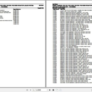 Ag-Chem RG900 to RG1300B Liquid System Parts Catalog 562722D1