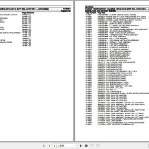 Ag-Chem TG8400 Chassis Parts Catalog 537858D1