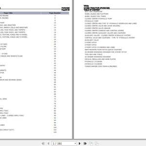White G1050 Spare Parts Catalog PDF PCR21930