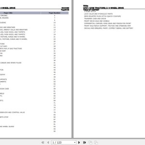 White G707 G708 Spare Parts Catalog PDF R2121000