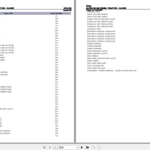 White SUPER 99 GM Diesel Spare Parts Catalog PDF S79A1300