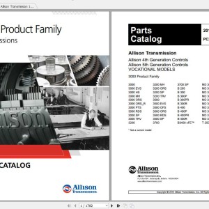 Allison 1000 2000 3000 Series Product Families Parts Catalog