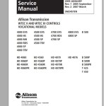 Allison 4000 Product Family On-Highway Service Manual