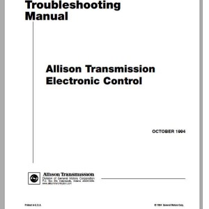 Allison Electronic Control Troubleshooting Manual TS2712EN