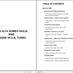 Alfa Romeo Automotive Giulia RWD 2023 V6-2.9L Turbo Wiring Diagram PDF