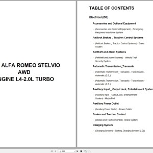 Alfa Romeo Automotive Stelvio AWD 2022 L4-2.0L Turbo Wiring Diagram PDF