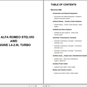 Alfa Romeo Automotive Stelvio AWD 2023 L4-2.0L Turbo Wiring Diagram PDF