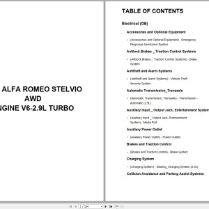 Alfa Romeo Automotive Stelvio AWD 2024 V6-2.9L Turbo Wiring Diagram PDF