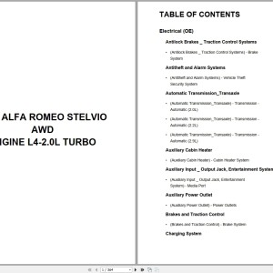 Alfa Romeo Automotive Stelvio AWD 2025 L4-2.0L Turbo Wiring Diagram PDF