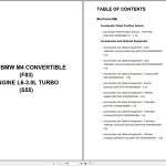 BMW Automotive M4 Convertible F83 2019 L6-3.0L Turbo S55 Wiring Diagram PDF