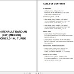 Renault Car Kardian XJF MEXICO 2024 L3-1.0L Turbo Wiring Diagram PDF