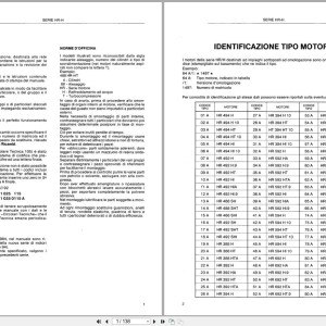 VM Motori HR-H Series HR494H to HR392SHR Workshop Manual IT