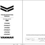Yanmar 3TNV88C to 4TNV98CT Troubleshooting Manual 0DTN5-EN1021