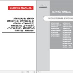 Yanmar TNV Series 3TNV82A to 4TNV106T Service Manual 0BTNV-G00101