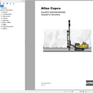 Atlas Copco FlexiROC D50 to D65 Operation Instruction