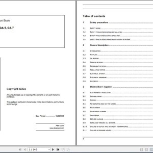 Atlas Copco GA 11 GA5 GA7 Instruction Book