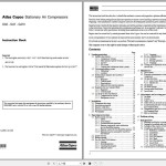 Atlas Copco GA5 GA7 GA10 Instruction Book 2920138600