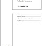 Atlas Copco PNS 1250 Cd Spare Parts List 2955 0850 00