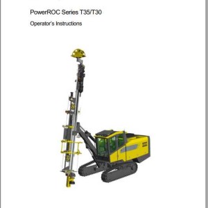 Atlas Copco PowerROC Series T35 T30 Operators Instructions 9852365801