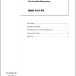 Atlas Copco QAS 100 Pd Spare Parts List 2955 0620 01