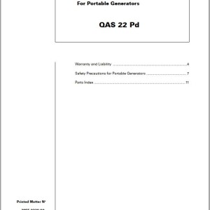 Atlas Copco QAS 22 Pd Spare Parts List 2955 0320 00