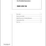 Atlas Copco QAS 250 Vd Spare Parts List 2955 0770 00