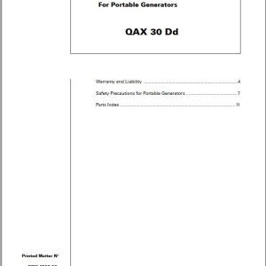 Atlas Copco QAX 30 Dd Spare Parts List 2955 0550 00