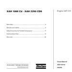 Atlas Copco XAH 1066 Cd - XAH 2250 CD6 Parts List 2955 1610 00