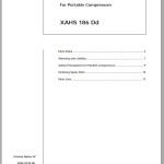 Atlas Copco XAHS 186 Dd Spare Parts List 2955 0730 00