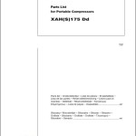 Atlas Copco XAH(S)175 Dd Parts List 950 0902 00