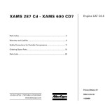 Atlas Copco XAMS 287 Cd - XAMS 600 CD7 Parts List 2955 1210 01