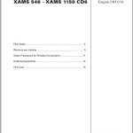 Atlas Copco XAMS 546 - XAMS 1150 CD6 Engine CAT C13 Spare Parts List 2955 0230 02