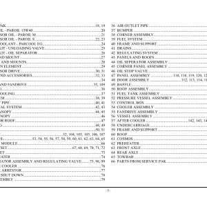 Atlas Copco XAMS XATS XAHS XAVS 307 - 850 CD7 WUX Parts List 9829 3596 01