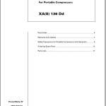 Atlas Copco XA(S) 136 Dd Spare Parts List 2955 0670 00