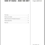 Atlas Copco XAS 97 Dd(G) - XAS 185 DD7 Engine D2011L03 Spare Parts List 2955 1350 00