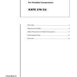 Atlas Copco XATS 376 Cd Parts List 2955 0920 00