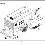 Atlas Copco XATS 377 - XATS 800 CD7 Engine CAT C7 Spare Parts List 2955 1240 00