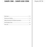 Atlas Copco XAVS 396 - XAVS 830 CD6 Parts List 2955 0430 01