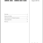 Atlas Copco XRHS 366 - XRHS 800 CD6 Engine CAT C9 Spare Parts List 2955 0440 01