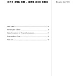 Atlas Copco XRS 396 CD - XRS 830 CD6 Parts List 2955 0450 01