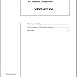 Atlas Copco XRVS 476 Cd Spare Parts List 2955 0240 00