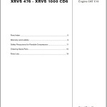 Atlas Copco XRVS 476 - XRVS 1000 CD6 Engine CAT C13 Spare Parts List 2955 0240 02