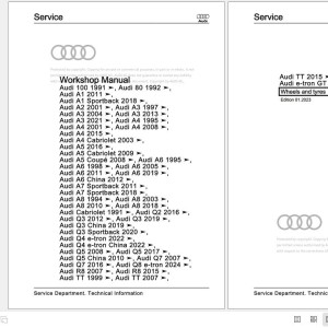 Audi A7 2011-2017 4G 4GA 4GF Workshop Manual