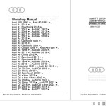 Audi A7 2018-Now 4K 4KA 4KF Workshop Manual