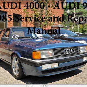 Audi 4000 90 1985 Service Repair Manual and Wiring Diagram